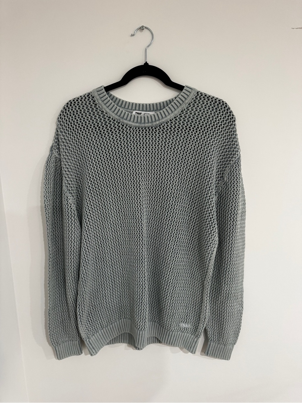 TNA Blue/Gray Crew Neck Sweater